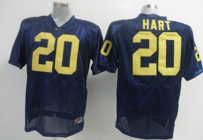 Michigan Wolverines #20 Mike Hart Navy Blue Jersey