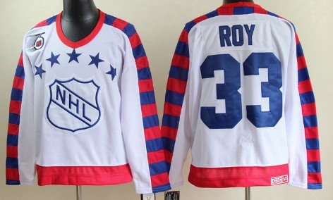 NHL 1992 All-Star #33 Patrick Roy White 75TH Throwback CCM Jersey 