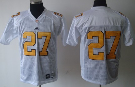 Tennessee Volunteers #27 Arian Foster White Jersey 