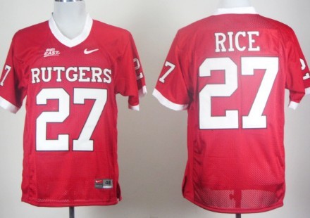Rutgers Scarlet Knights #27 Ray Rice Red Jersey
