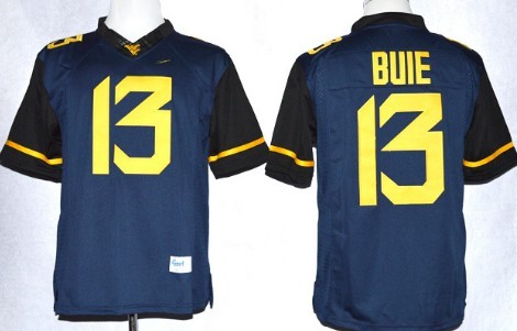 West Virginia Mountaineers #13 Andrew Buie 2013 Navy Blue Limited Jersey 