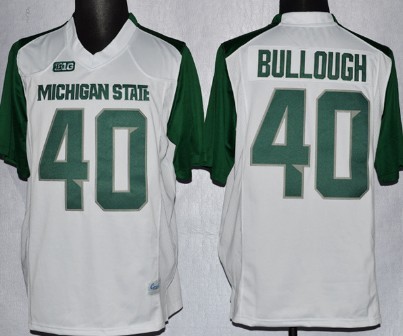 Michigan State Spartans #40 Max Bullough 2013 White Jersey