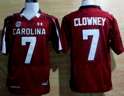 South Carolina Gamecocks #7 Jadeveon Clowney Red Jersey