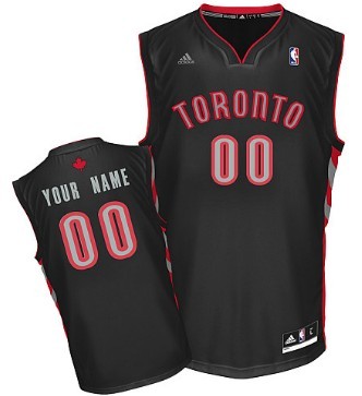 Mens Toronto Raptors Customized Black Jersey