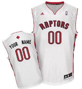 Mens Toronto Raptors Customized White Jersey