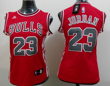 Chicago Bulls #23 Michael Jordan 2014 New Red Womens Jersey