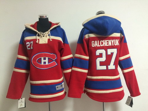 Old Time Hockey Montreal Canadiens #27 Alex Galchenyuk Red Kids Hoodie