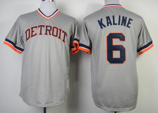Detroit Tigers #6 Al Kaline 1984 Gray Pullover Jersey