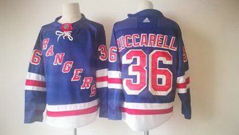 Adidas Men's Rangers 36 Mats Zuccarell Royal NHL Jersey