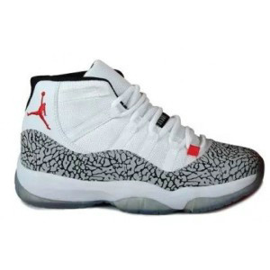 Air Jordan 11 Cement High White Black Grey Shoes