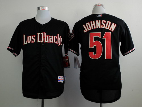 MLB Arizona Diamondbacks #51 Randy Johnson 2015 Black Cool Base Jersey