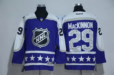 Avalanche 29 Nathan MacKinnon Purple Central Division 2017 NHL All-Star Game Premier Jersey
