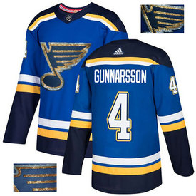Blues 4 Carl Gunnarsson Blue Glittery Edition Adidas Jersey