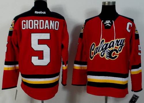 Calgary Flames #5 Mark Giordano 2014 Red Jersey