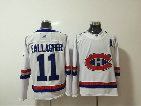 Canadiens 11 Brendan Gallagher White 2017 NHL 100 Classic Adidas Jersey
