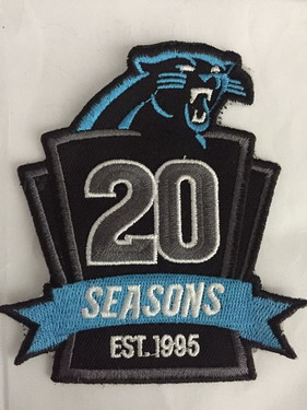 Carolina Panthers 20th Anniversary Patch