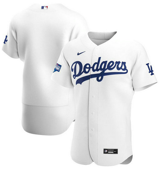 Dodgers Blank White Nike 2020 World Series Champions Flexbase Jersey