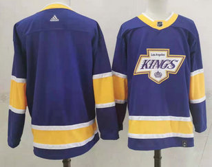 Kings Blank Purple 2020-21 Reverse Retro Adidas Jersey