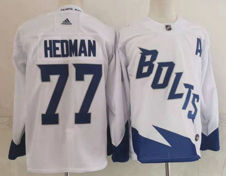 Lightning 77 Victor Hedman White 2022 NHL Stadium Series Adidas Jersey