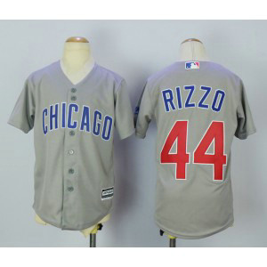 MLB Cubs 44 Anthony Rizzo Grey New Cool Base Youth Jersey