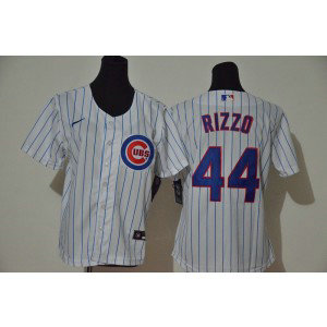 MLB Cubs 44 Anthony Rizzo White 2020 Nike Cool Base Youth Jersey