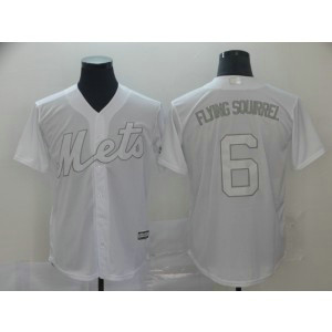 MLB Mets 6 Jeff McNeil Flying Squirrel White 2019 Players Weekend Player Men Jersey