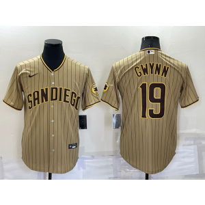 MLB Padres 19 Tony Gwynn Brown Nike Cool Base Men Jersey