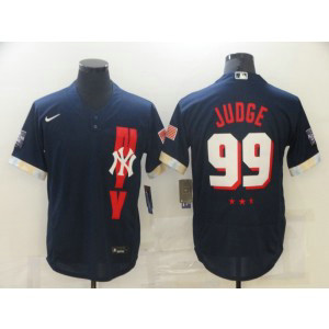 MLB Yankees 99 Aaron Judge Navy 2021 All-Star Flexbase Men Jersey