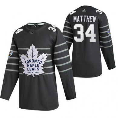 Maple Leafs 34 Auston Matthews Gray 2020 NHL All Star Game Adidas Jersey