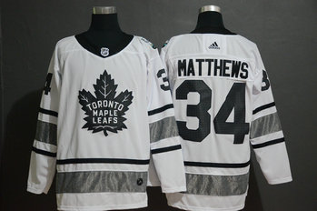 Maple Leafs 34 Auston Matthews White 2019 NHL All-Star Adidas Jersey