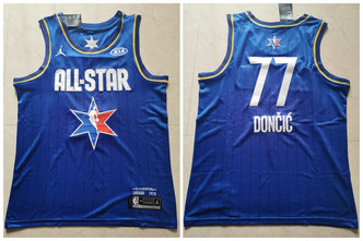 Mavericks 77 Luka Doncic Blue 2020 NBA All-Star Jordan Brand Swingman Jersey