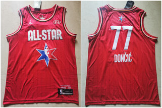 Mavericks 77 Luka Doncic Red 2020 NBA All-Star Jordan Brand Swingman Jersey