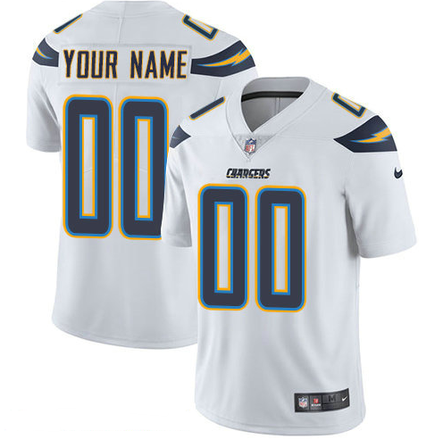 Men's Nike Los Angeles Chargers Customized Alternate Vapor Untouchable Custom Limited NFL Jersey White