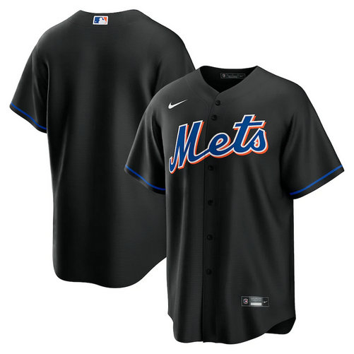 Mets Blank Black Nike 2022 Alternate Cool Base Jersey