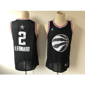 NBA Raptors 2 Kawhi Leonard 2019 All-Star Black Swingman Men Jersey