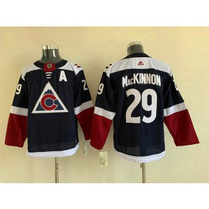 NHL Avalanche 29 Nathan MacKinnon Navy Adidas Youth Jersey
