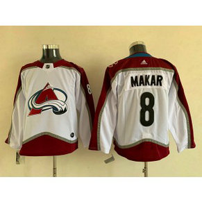 NHL Avalanche 8 Cale Makar White Adidas Youth Jersey