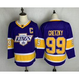 NHL Kings 99 Wayne Gretzky Purple New Adidas Men Jersey
