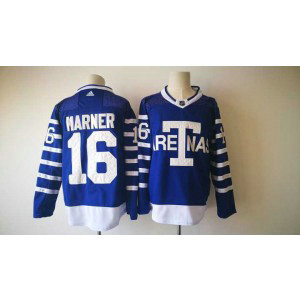 NHL Maple Leafs 16 Mitchell Marner Blue 1918 Arenas Throwback Adidas Men Jersey