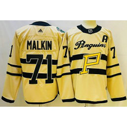 NHL Penguins 71 Evgeni Malkin White 2022-23 Retro Adidas Men Jerseys