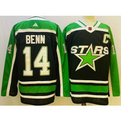NHL Stars 14 Jamie Benn Green 2022 Retro Adidas Men Jersey