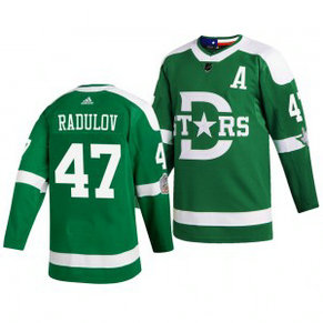NHL Stars 47 Alexander Radulov Green 2020 Winter Classic Adidas Men Jersey