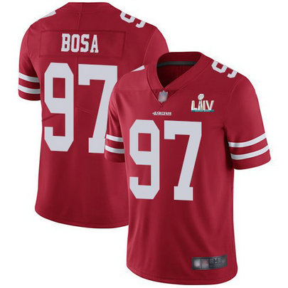 Nike 49ers 97 Nick Bosa Red 2020 Super Bowl LIV Vapor Untouchable Limited Jersey