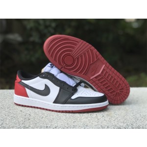 Nike Air Jordan 1 Low “Black Toe” Shoes