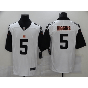 Nike Bengals 5 Tee Higgins White Color Rush Limited Men Jersey