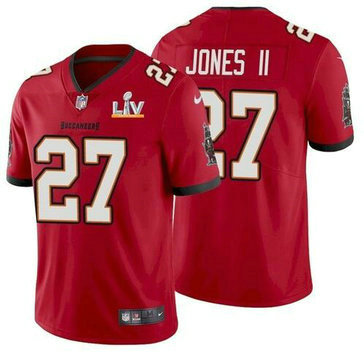 Nike Buccaneers 27 Ronald Jones II Red 2021 Super Bowl LV Vapor Untouchable Limited Jersey