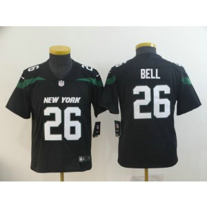 Nike Jets 26 Le'Veon Bell Black New 2019 Vapor Untouchable Limited Youth Jersey