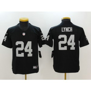 Nike Oakland Raiders 24 Marshawn Lynch Black Vapor Untouchable Limited Youth Jersey