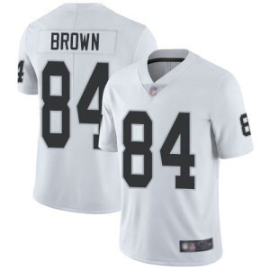 Nike Raiders 84 Antonio Brown White Vapor Untouchable Limited Youth Jersey