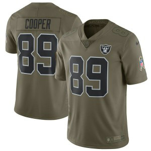 Nike Raiders 89 Amari Cooper Olive 2017 Salute To Service Limited Youth Jersey